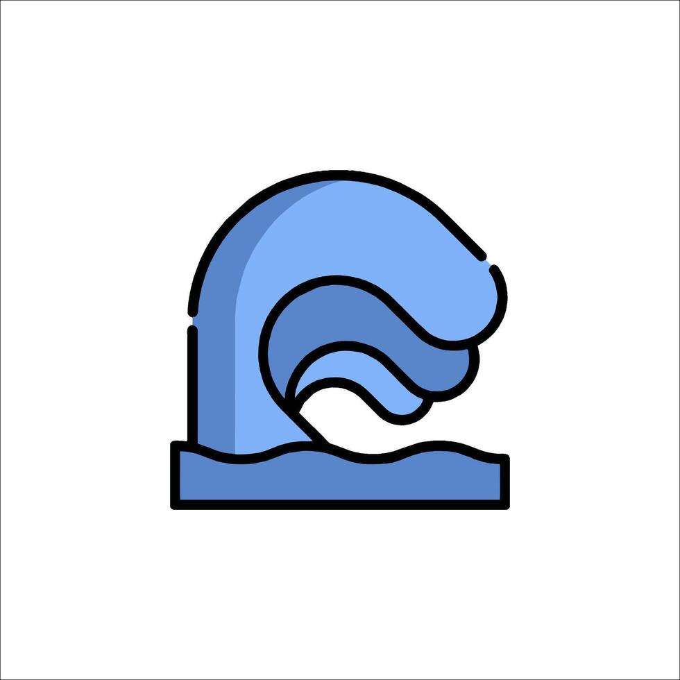 Wave icon illustration vector