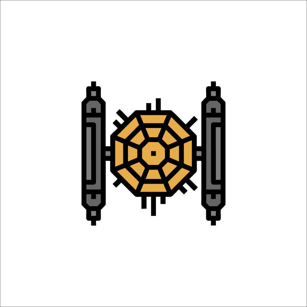 A star wars tie fighter icon vector