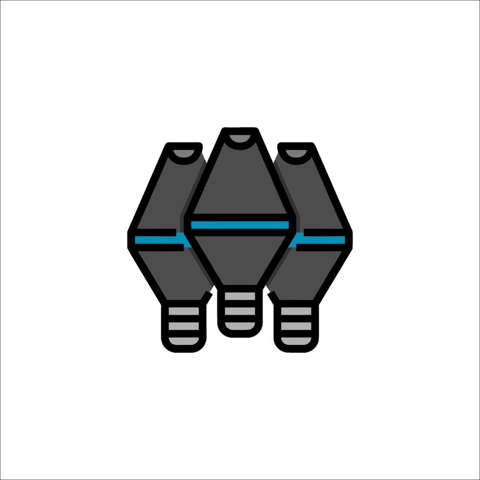 A black and blue logo for a company vector