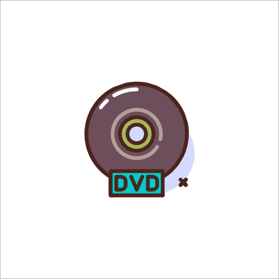 Dvd icon illustration vector