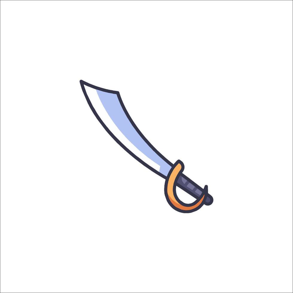 A sword icon with a handle and a blade vector