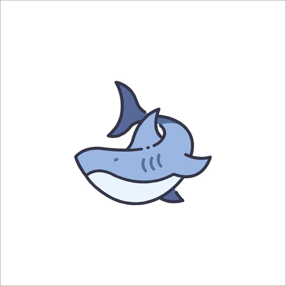 Shark icon illustration vector