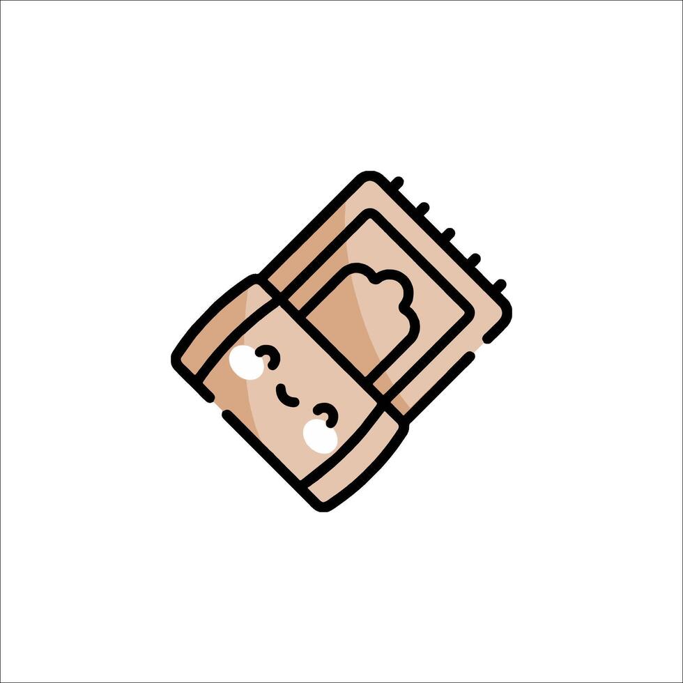 A cartoon printer icon on a white background vector