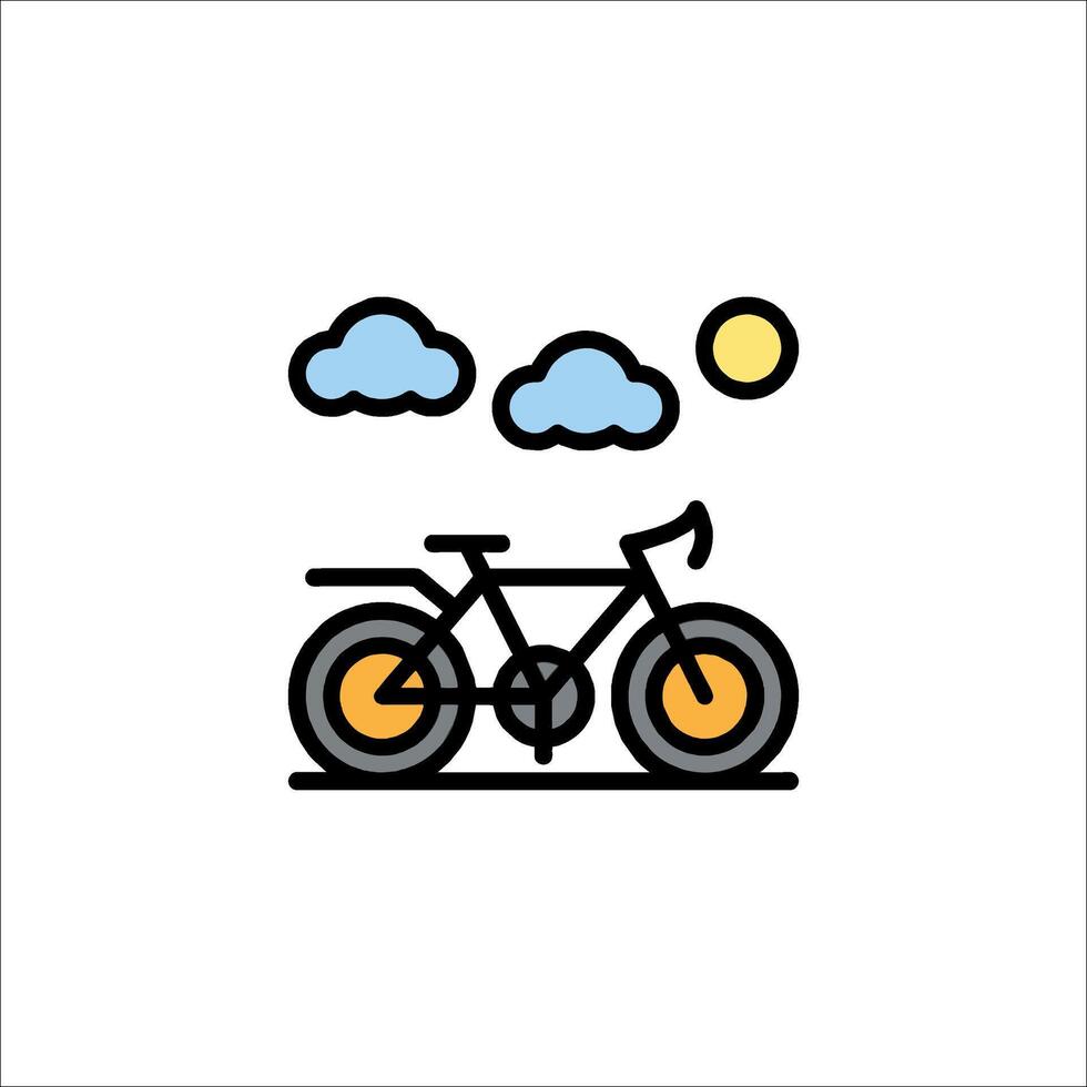 Bicycle icon illustration vector
