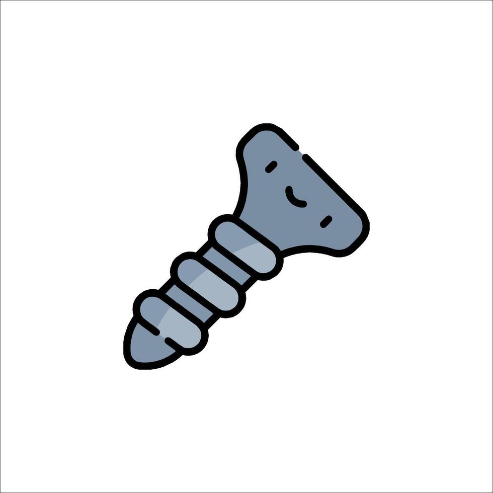 A screw icon on a white background vector