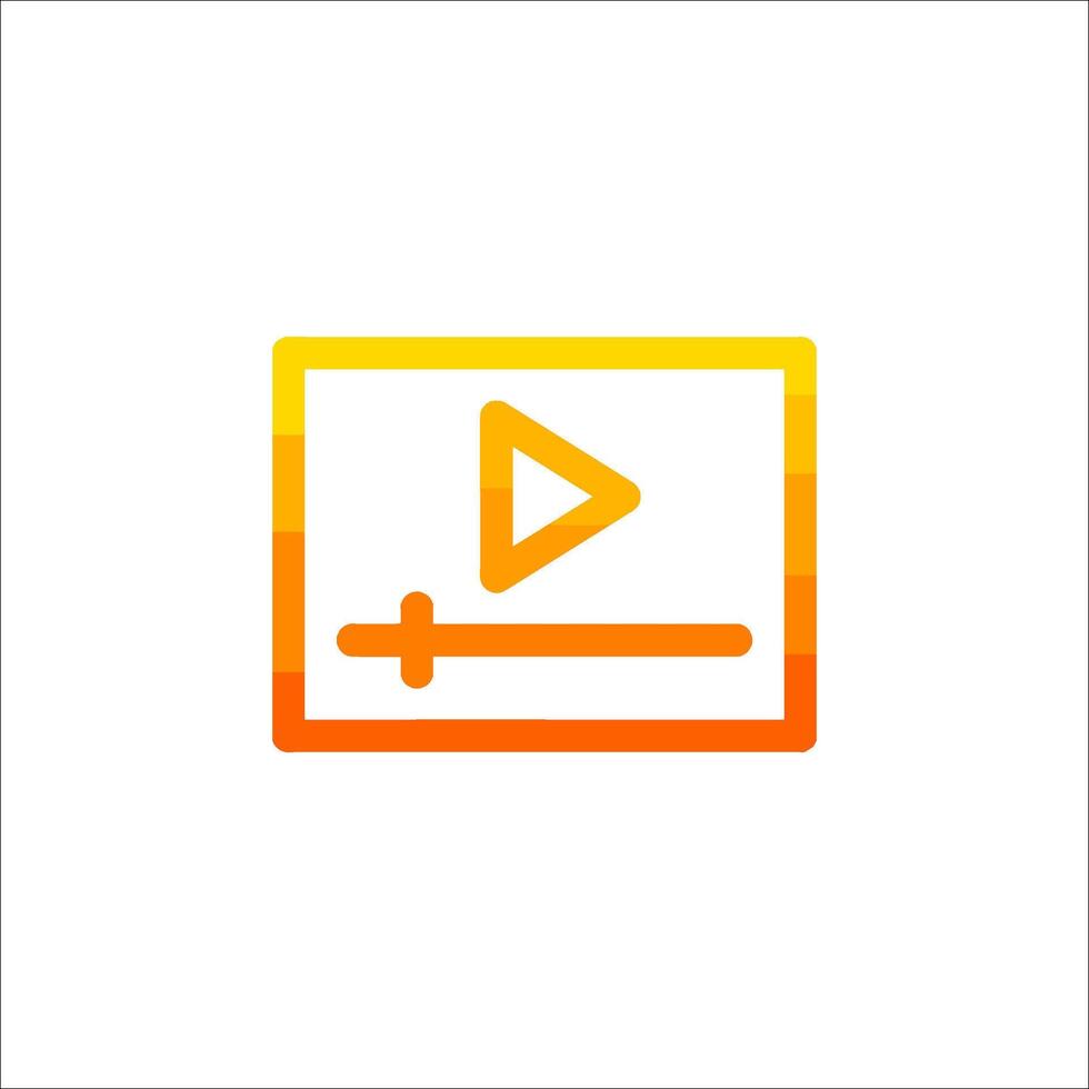 A player icon on a white background vector