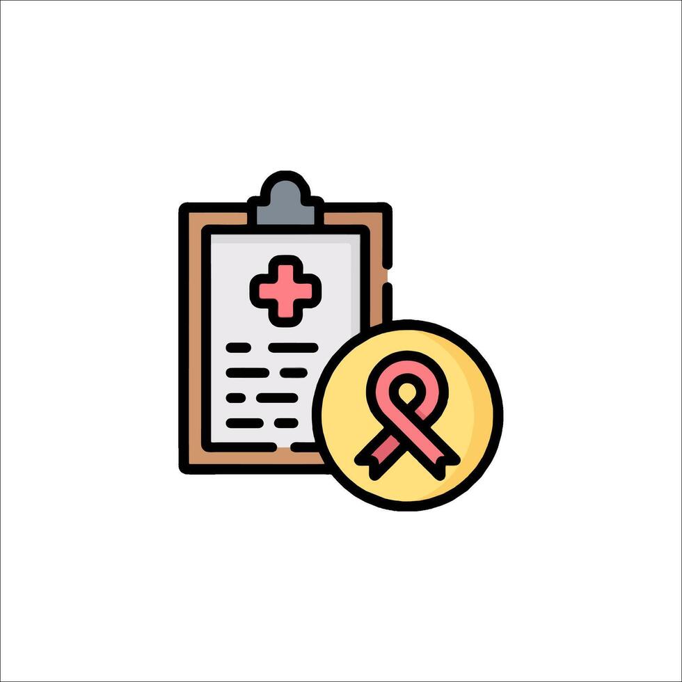 Breast cancer awareness icon illustration vector