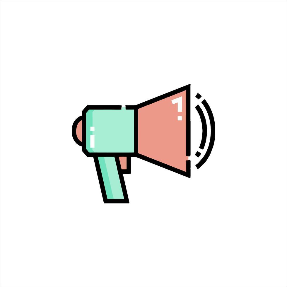 A megaphone icon on a white background vector