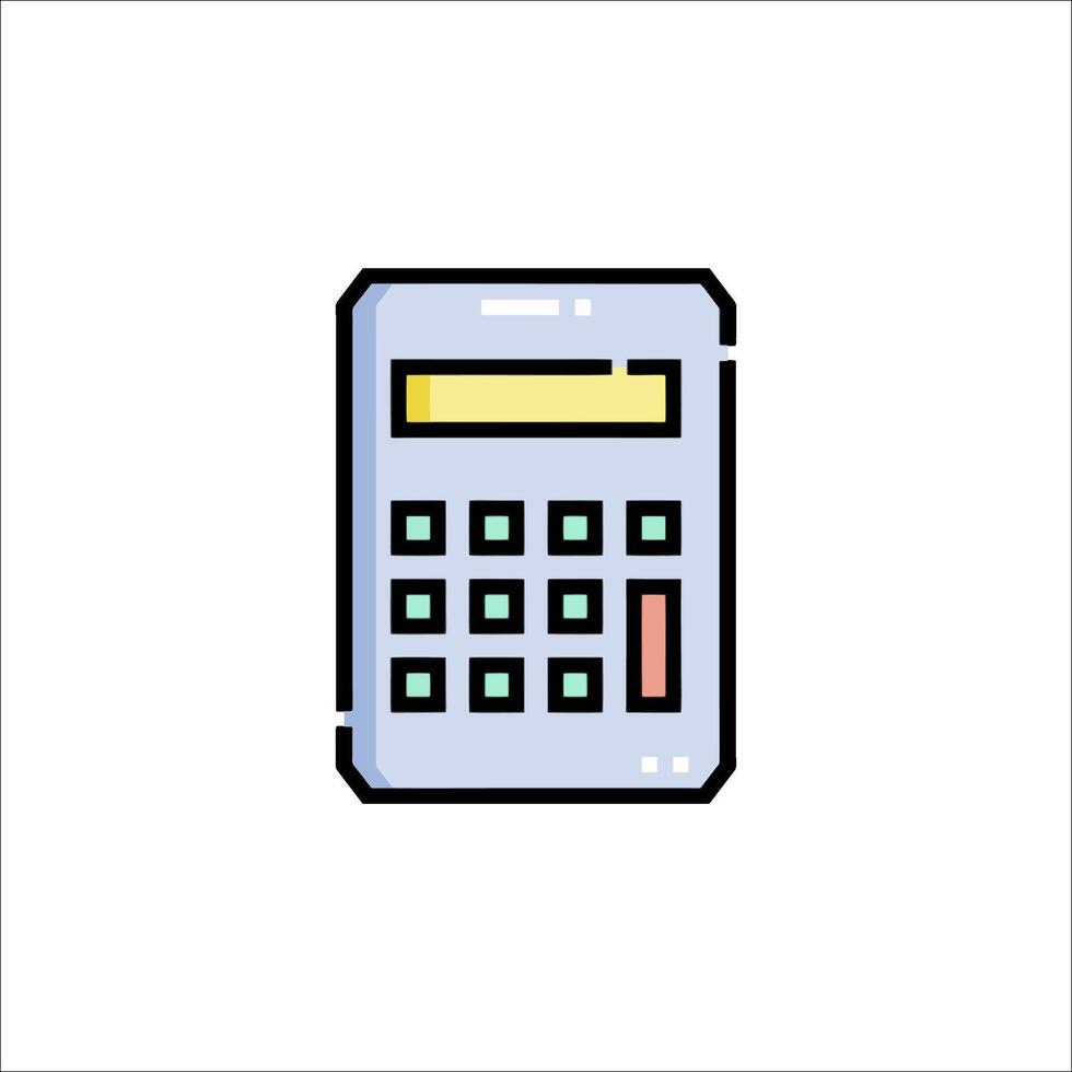 A calculator icon on a white background vector