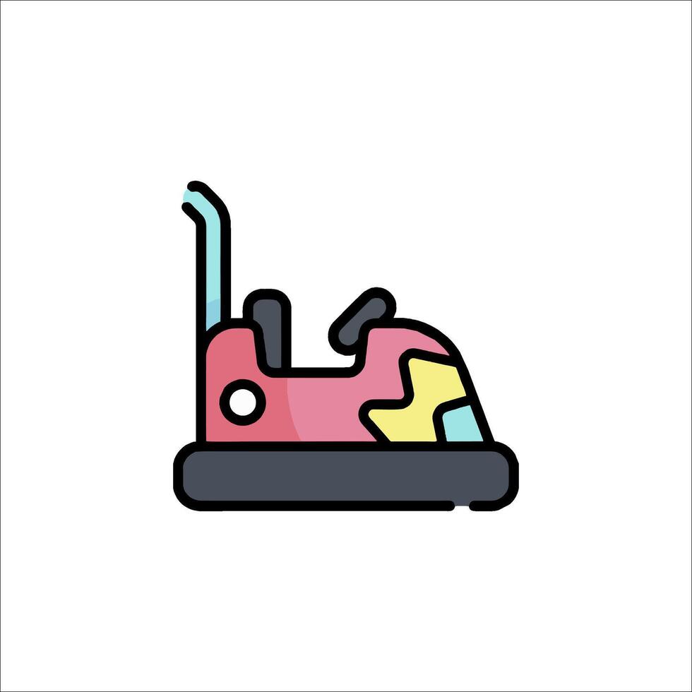 A bumper car icon on a white background vector