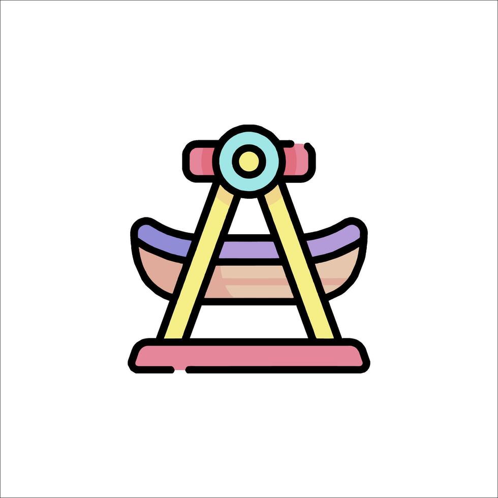 Baby swing icon illustration vector