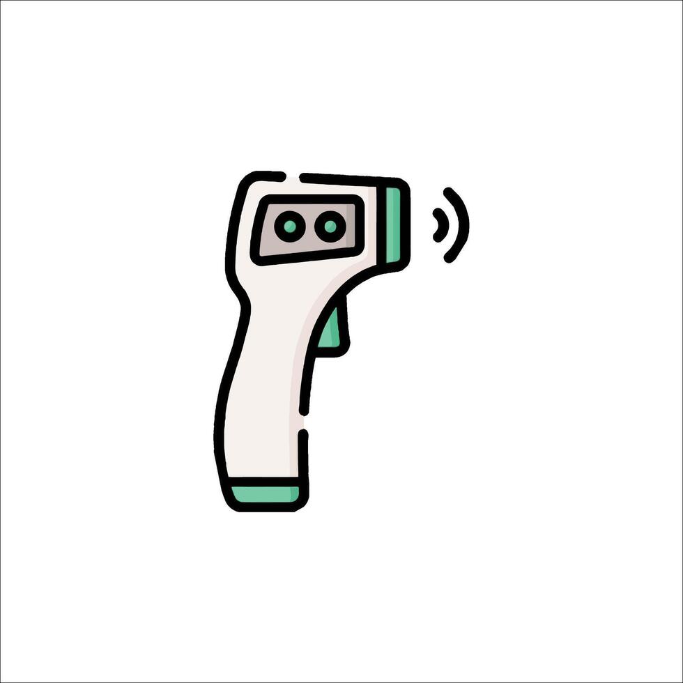 A thermometer icon on a white background vector