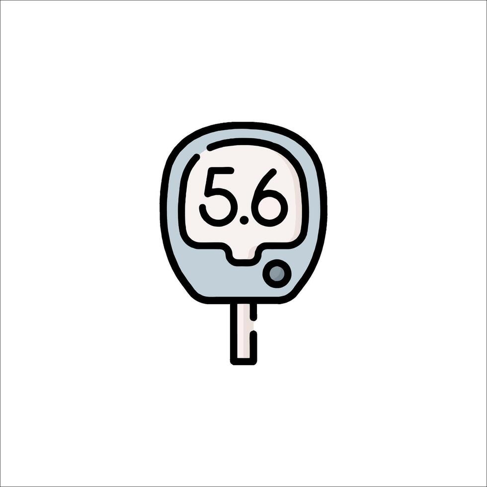 A car key with the number 6 on it vector