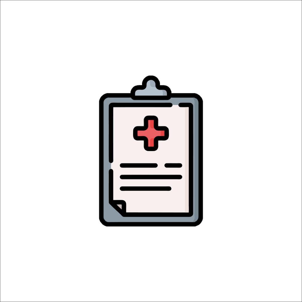 Medical check list icon illustration vector