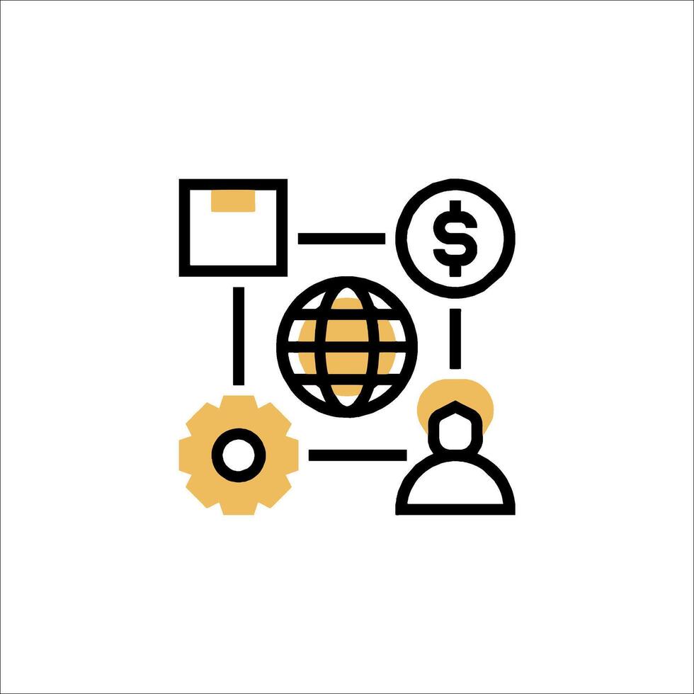 The icon for a business website vector