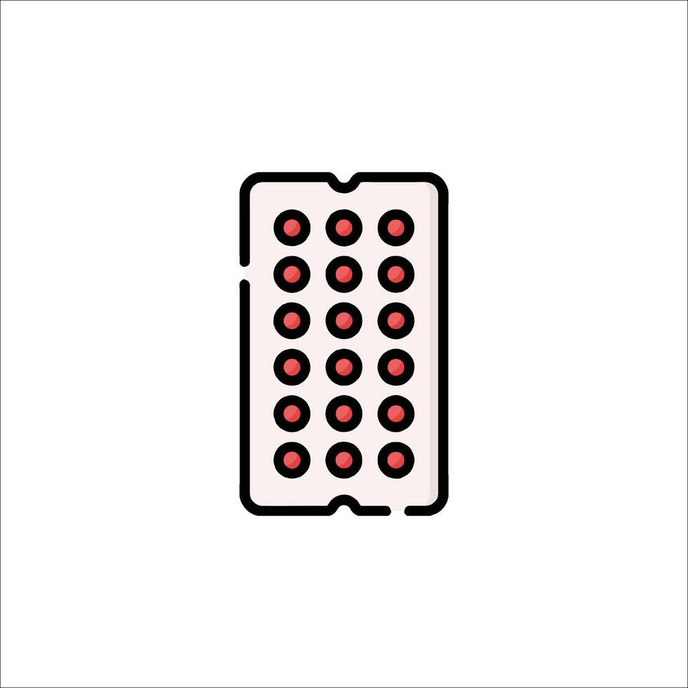 Pill box icon isolated on white background pill box icon illustration vector