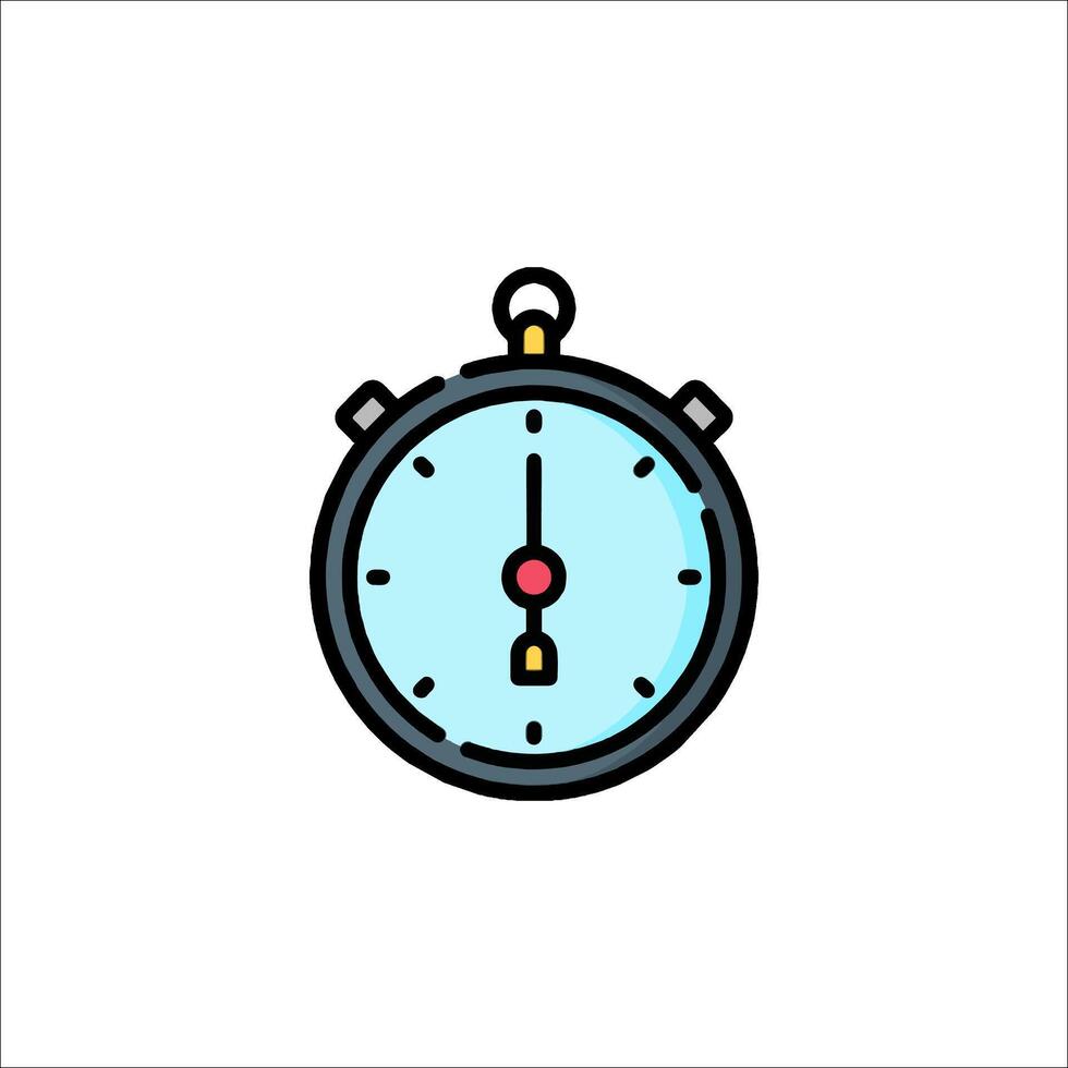 A stopwatch icon on a white background vector