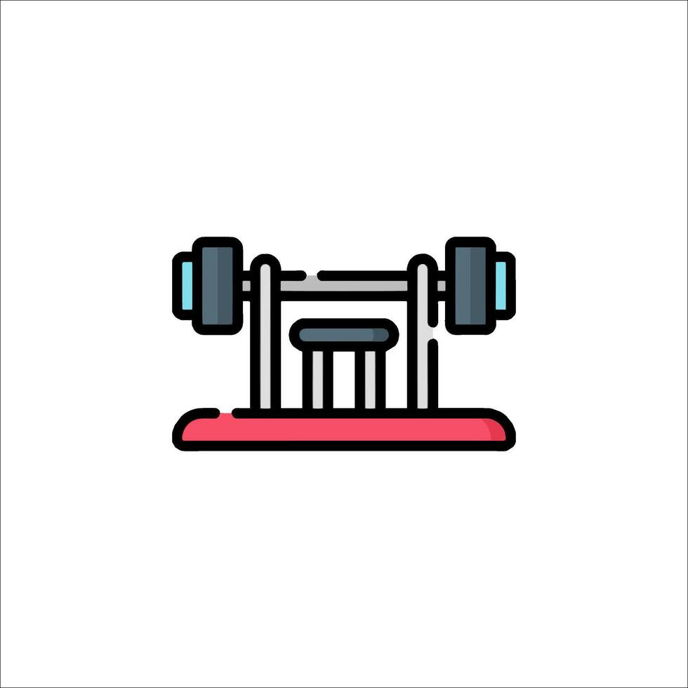 A barbell icon on a white background vector