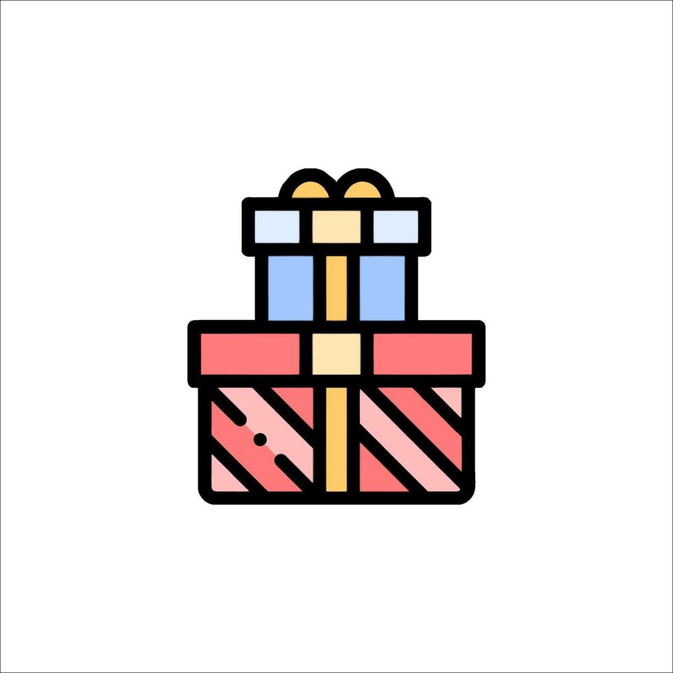 Gift box icon illustration vector