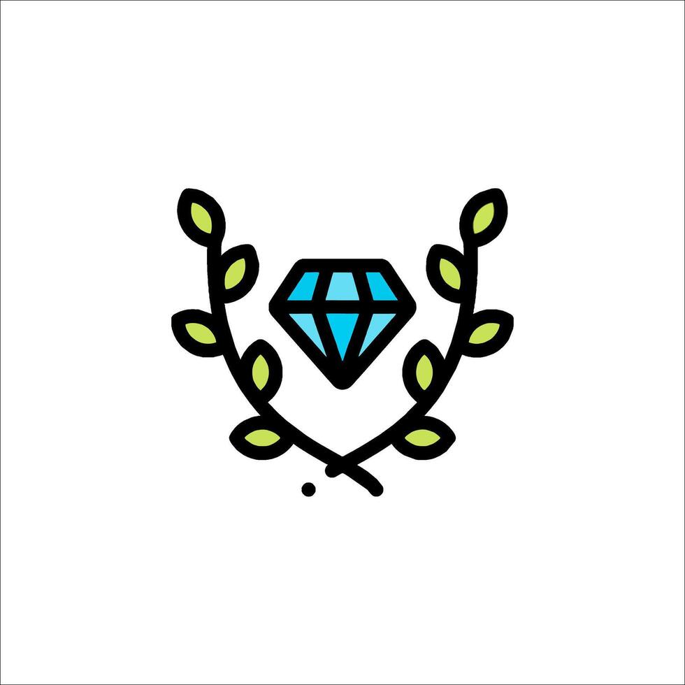 Diamond logo design vector
