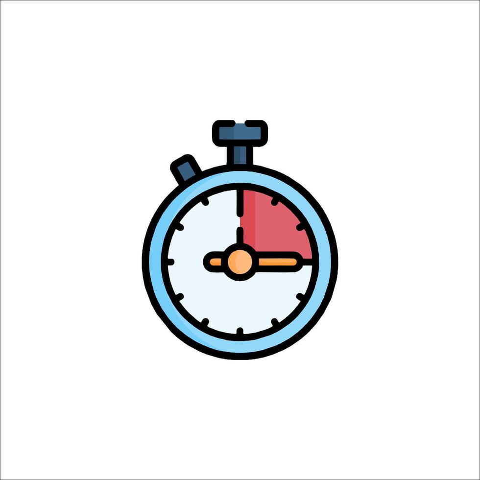 A stopwatch icon on a white background vector