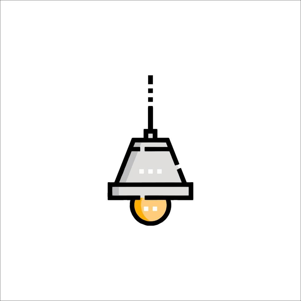 A light bulb hanging from a ceiling vector