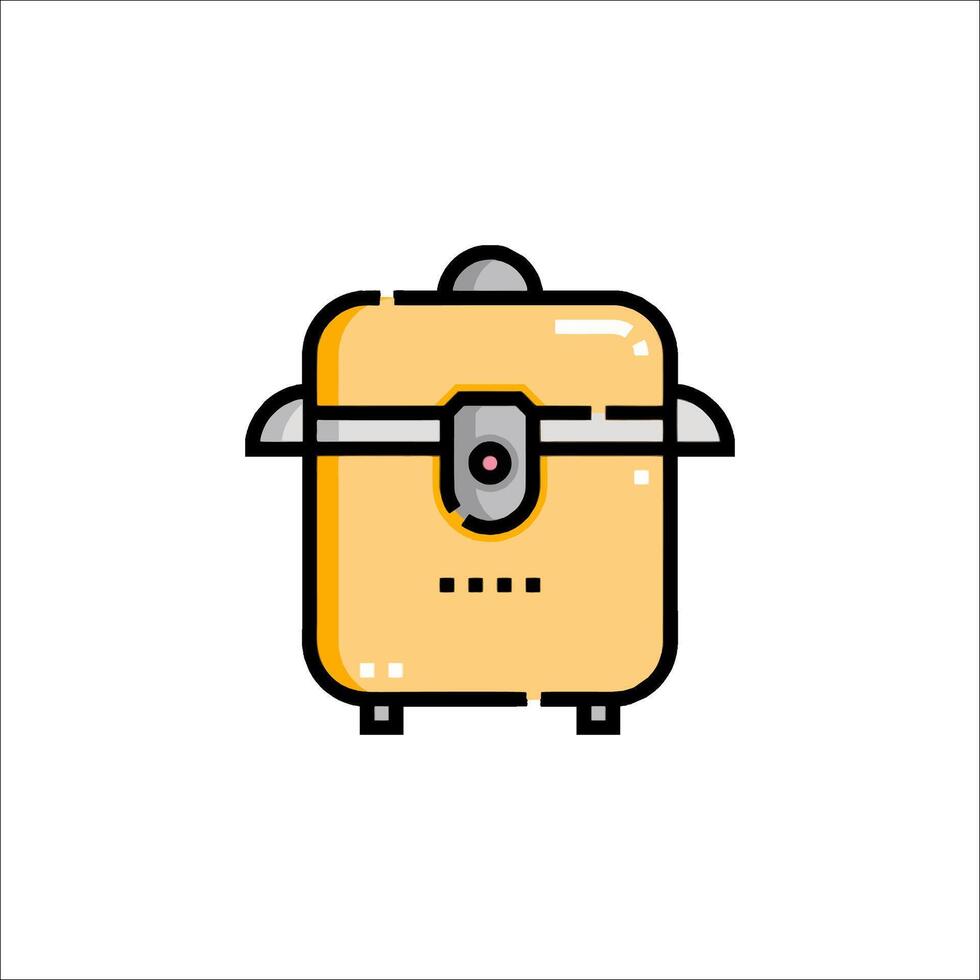 A cartoon image of a toaster vector
