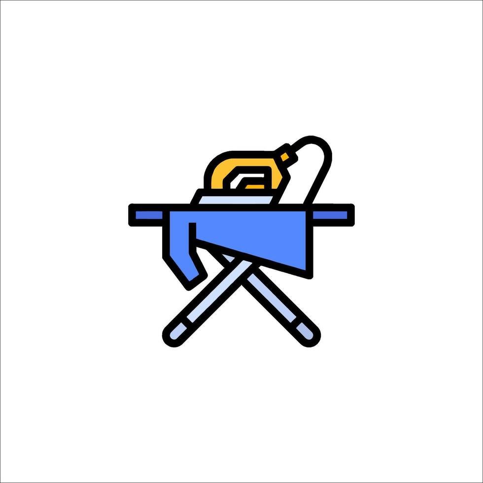 Ironing board icon illustration vector