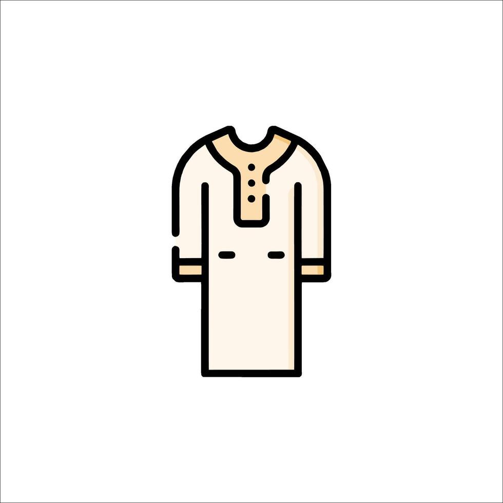 An icon of a dress on a white background vector
