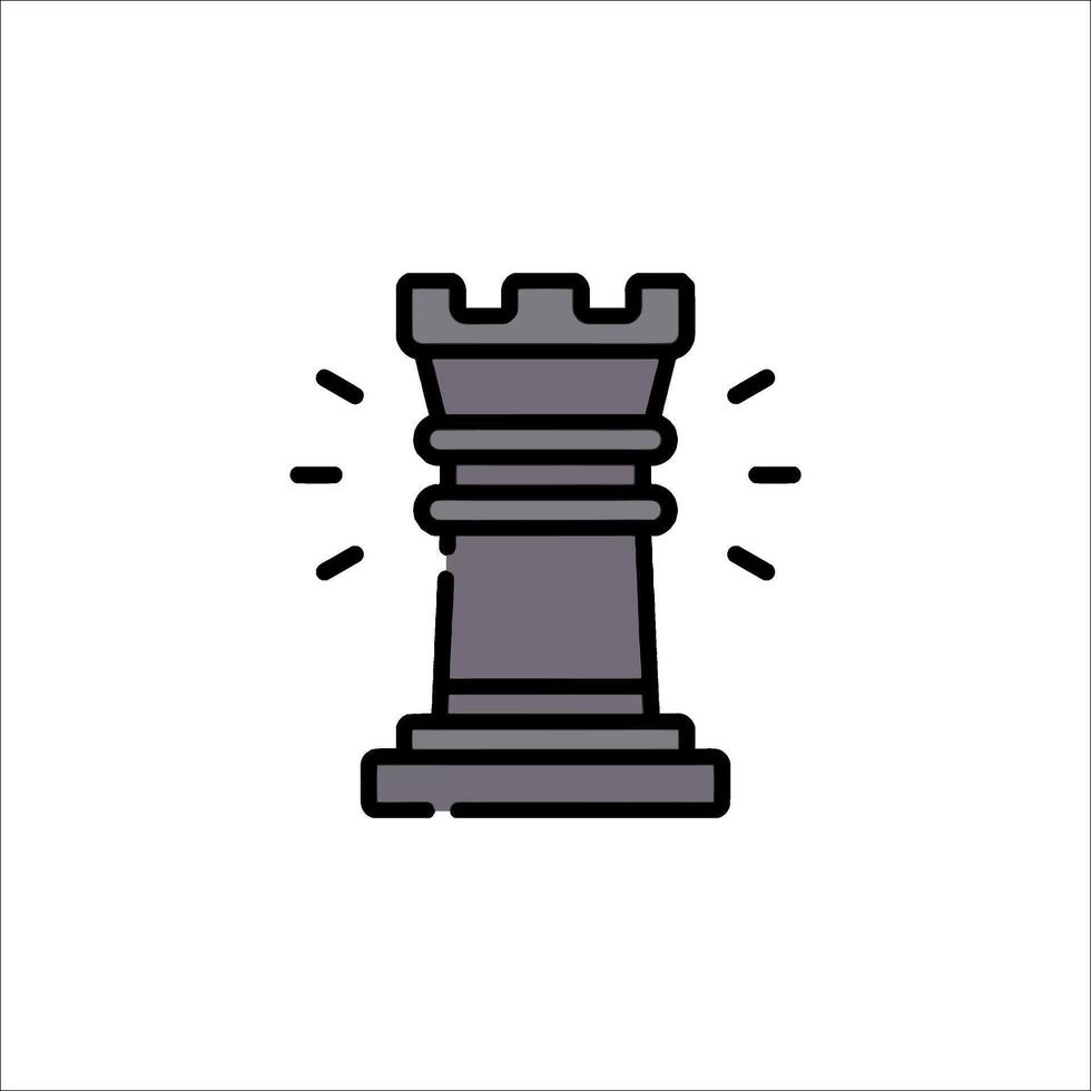 A chess piece icon on a white background vector