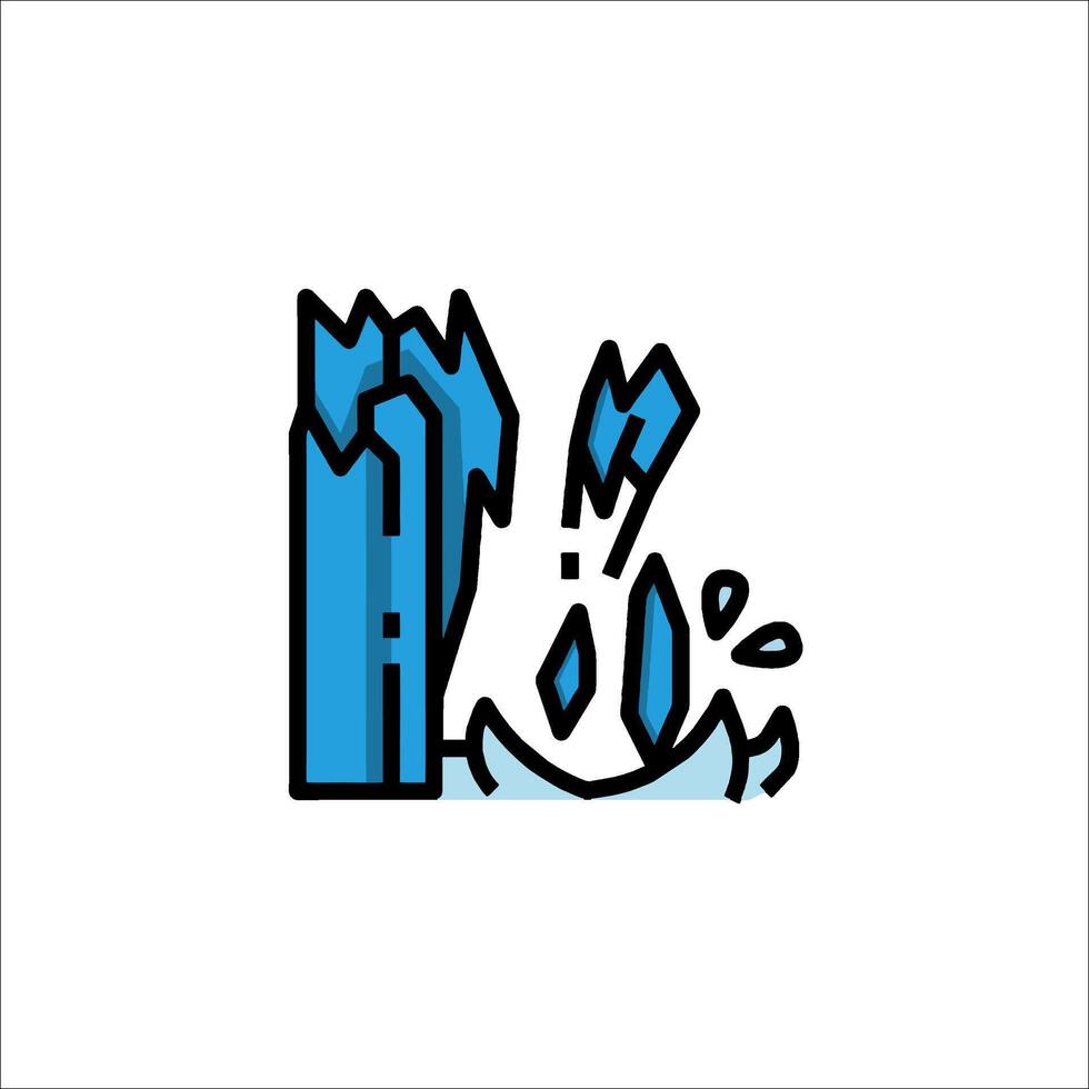Iceberg icon illustration vector