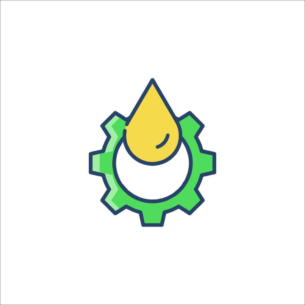 Oil and gear icon, oil and gear icon, oil and gear icon, oil and gear icon vector