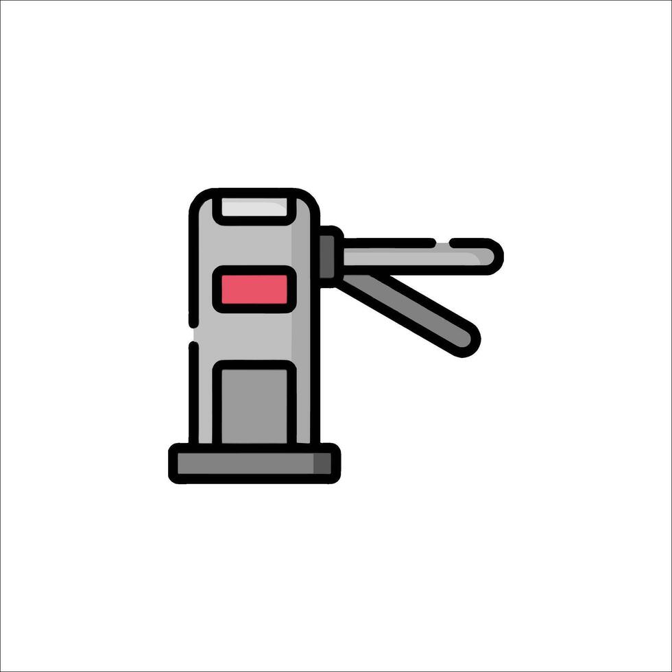 A red and black sign that reads door vector