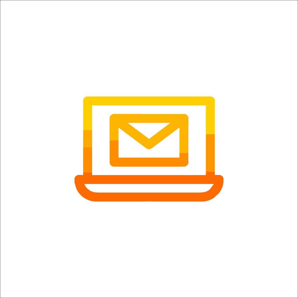 Email icon on a white background vector
