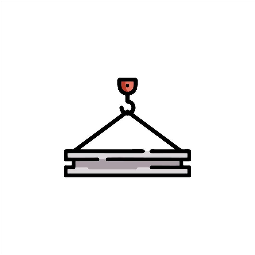 A red heart on a plate icon vector