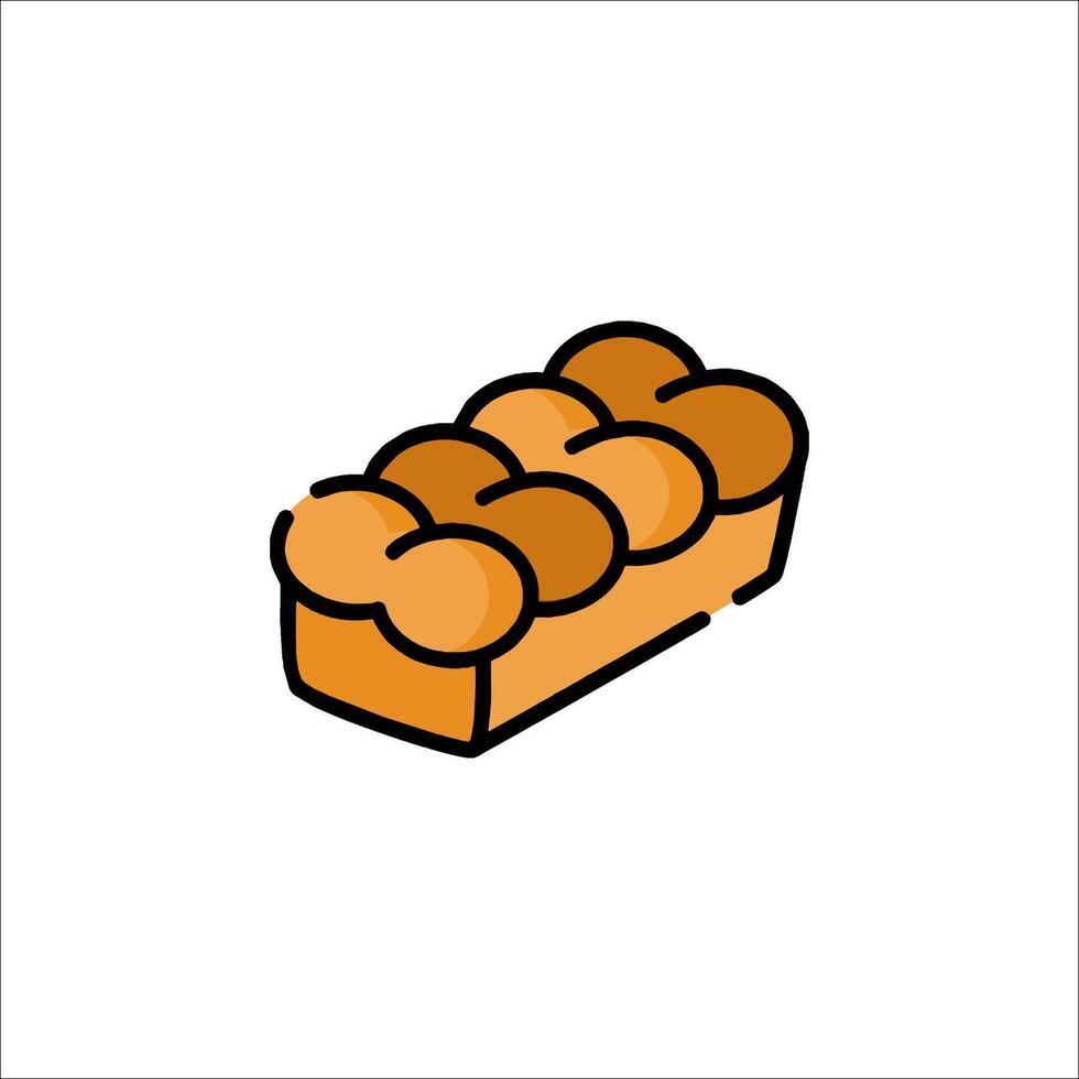 Bread icon illustration vector