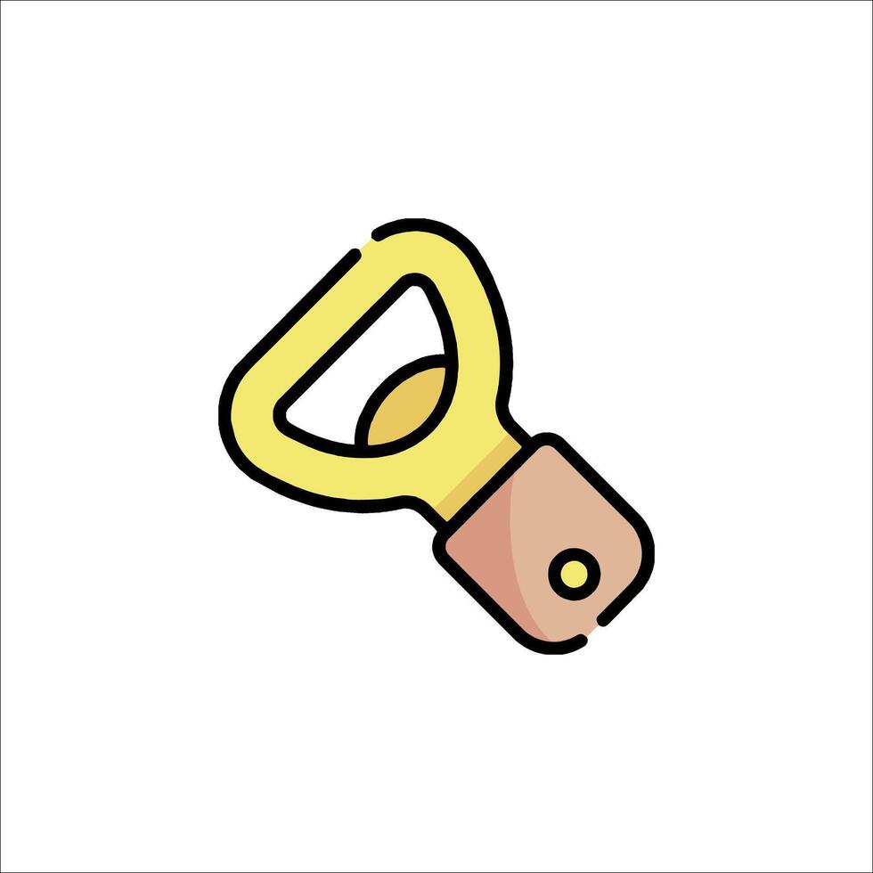A bottle opener icon on a white background vector