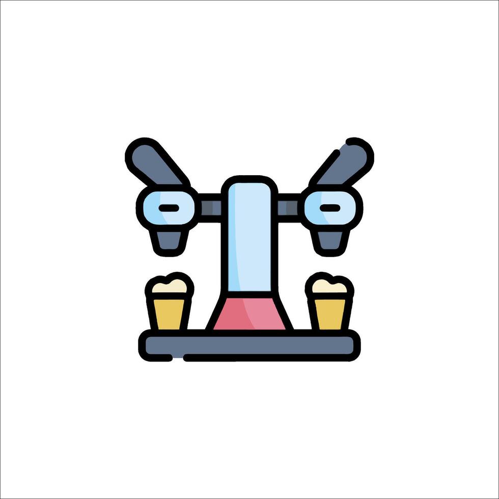 A beer dispenser icon on a white background vector