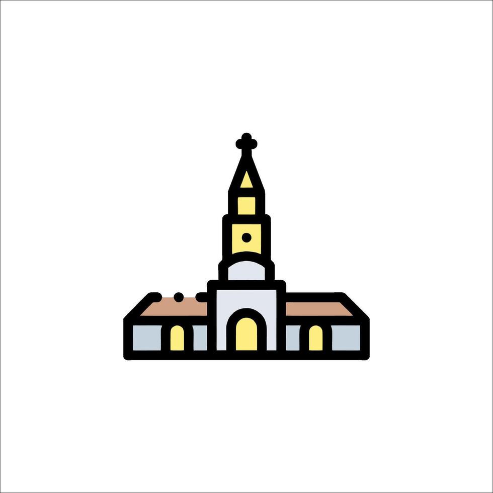 Church icon illustration vector