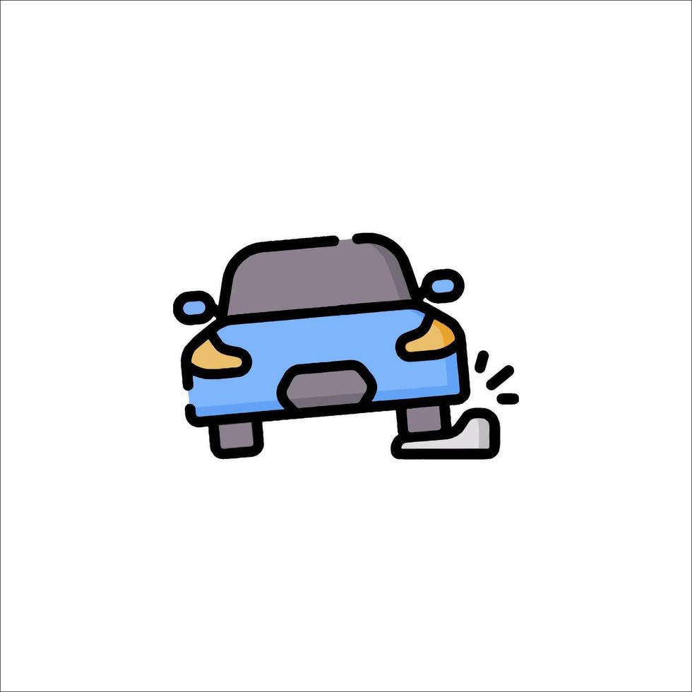 Car crash icon illustration vector
