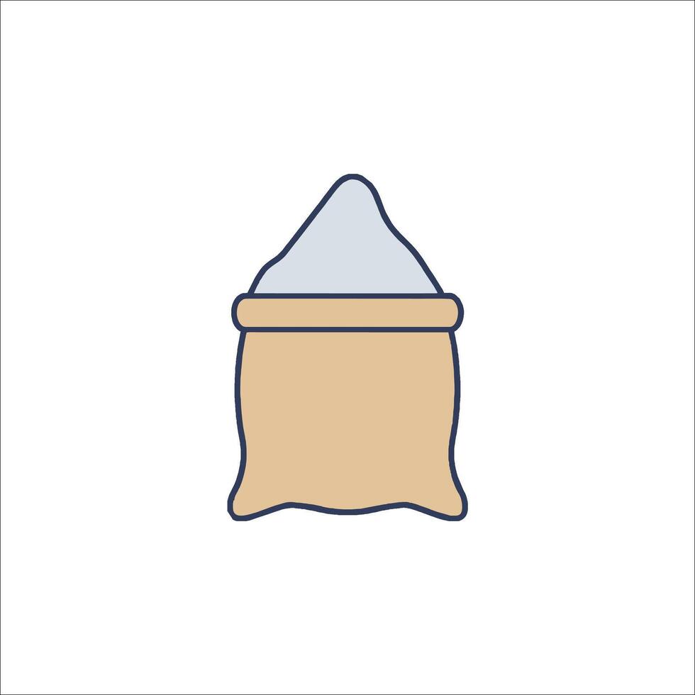 Salt bag icon isolated on white background vector