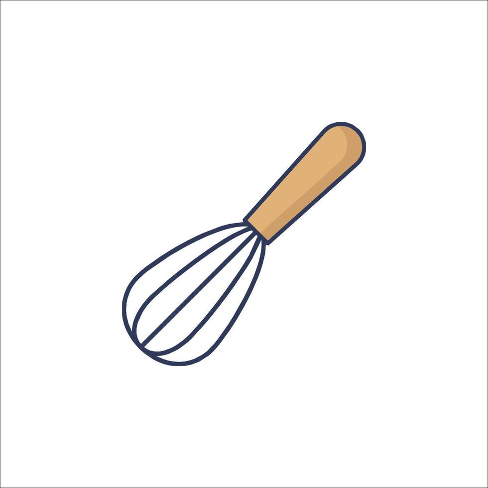 A whisk icon on a white background vector