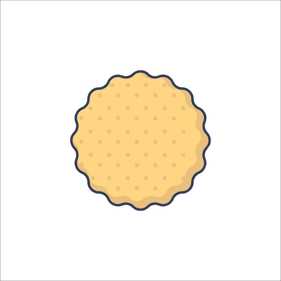 A cookie icon on a white background vector