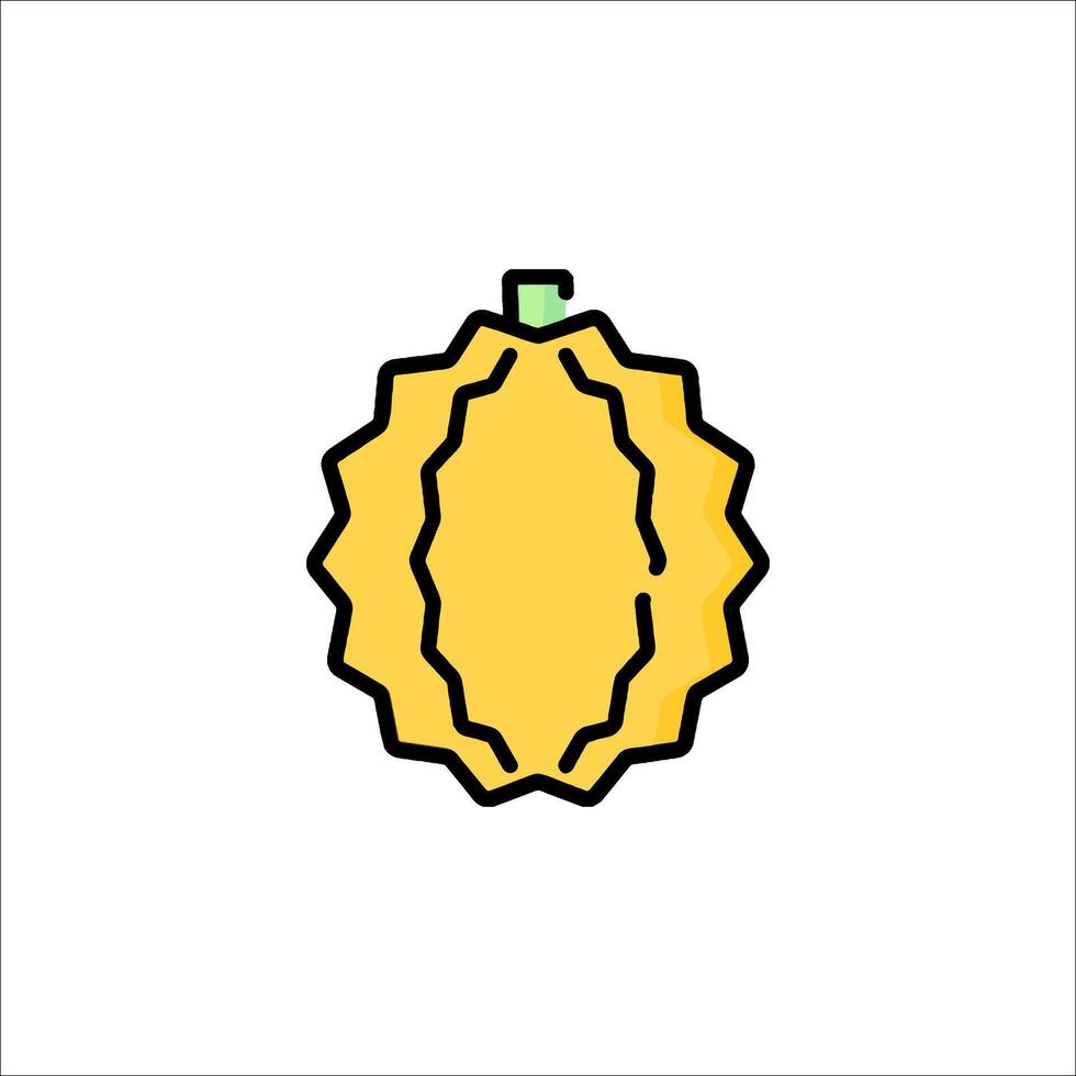 A yellow fruit icon on a white background vector