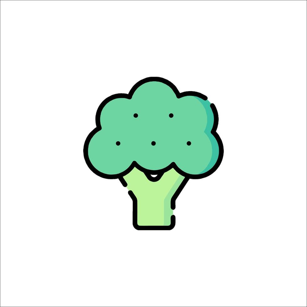 Broccoli icon illustration vector