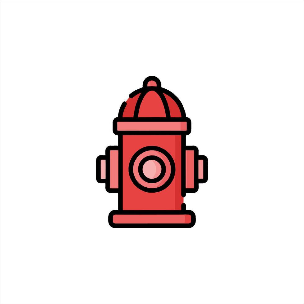 Fire hydrant icon illustration vector