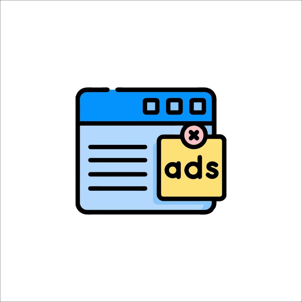Ads icon illustration vector