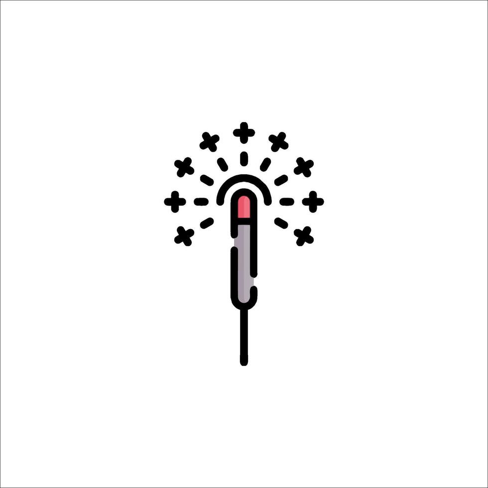 A thermometer with a star on it vector