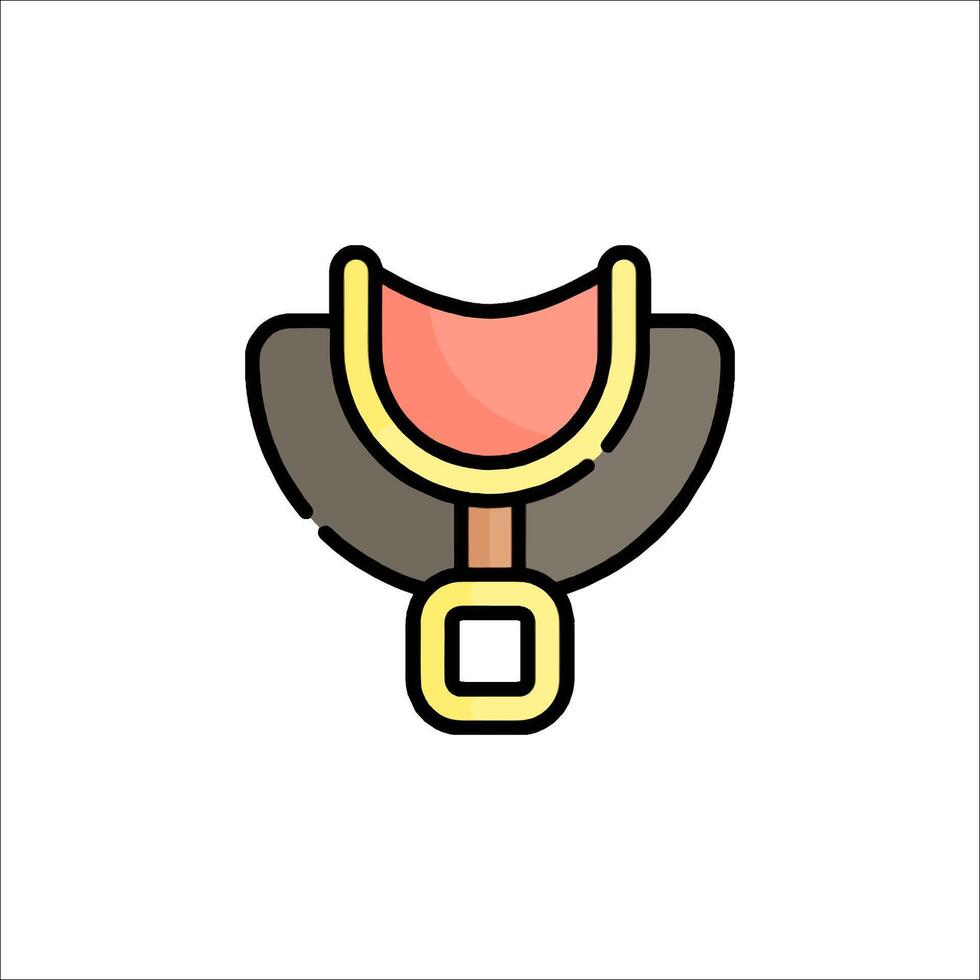 A belt with a buckle on it vector