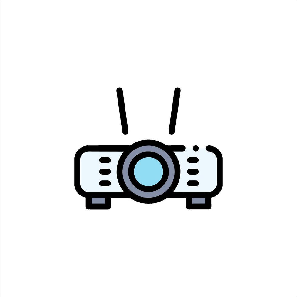 A projector icon on a white background vector